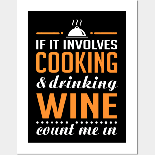 Cooking and Wine Funny Posters and Art